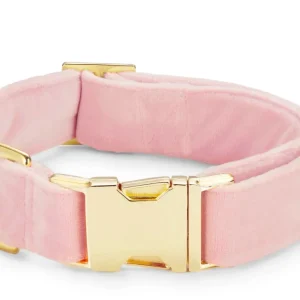 Pink Velvet Dog Collar