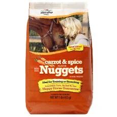 Manna Pro Nuggets Horse Treats - Carrot & Spice Flavor (90 oz) - Image 2