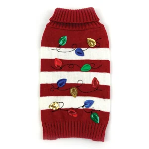 Happy Pet Christmas Lights Sweater