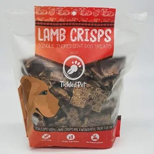Tickled Pet All Natural Lamb Lung Dog Jerkey Treats - 16 oz Bag