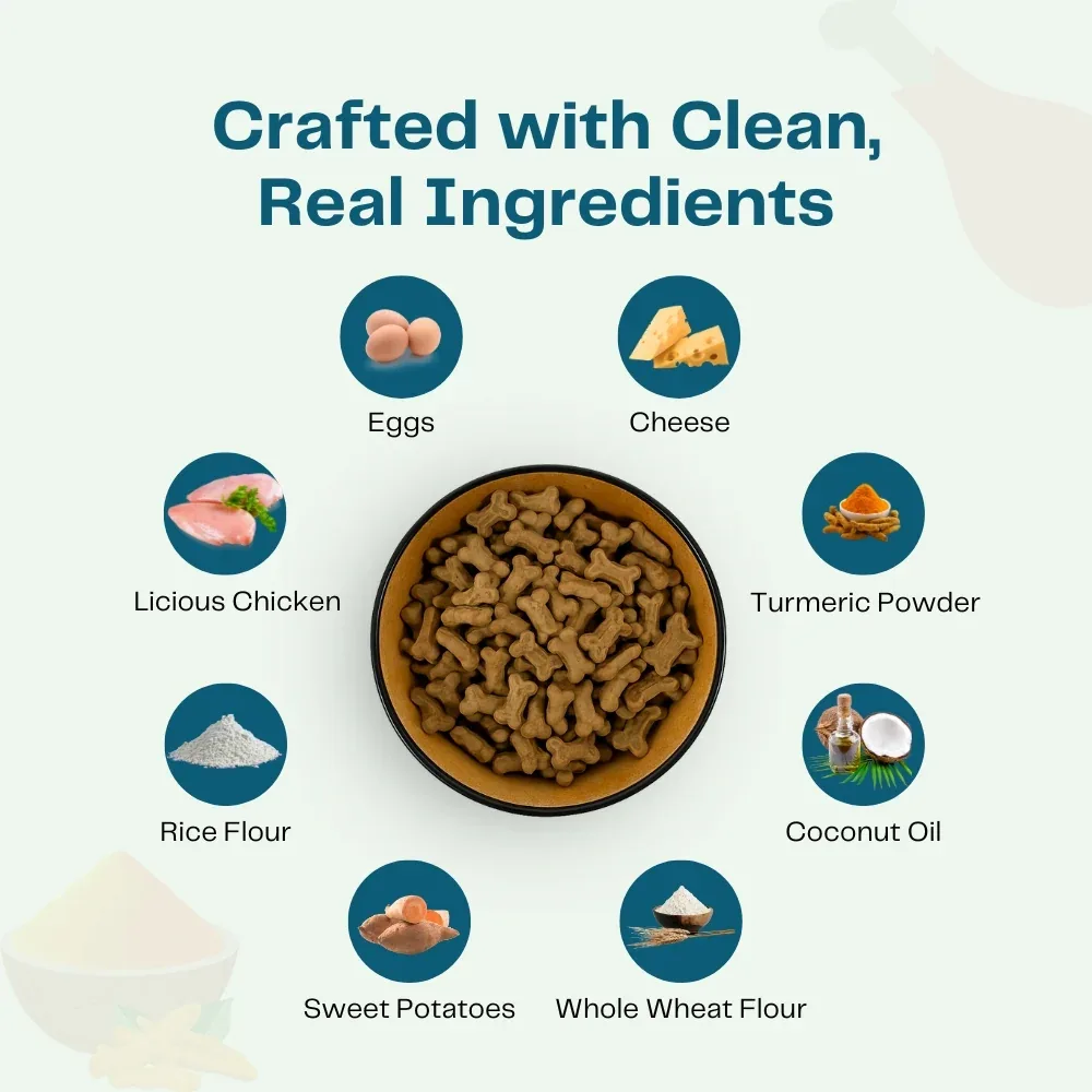 Pawfectly Made By Licious Chicken & Cheese Biscuits Dog Treats - Image 2
