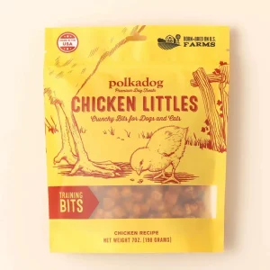 Polkadog Chicken Littles Training Bits Crunchy Dog and Cat Dog Treats