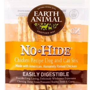 Earth Animal Dog Chews NO HIDE STIX Chicken -10 Count