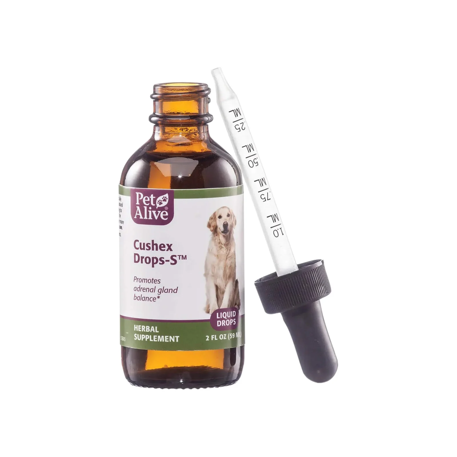 PetAlive Cushex Drops-S Herbal Supplement for Cushing's in Dogs & Cats - Image 2