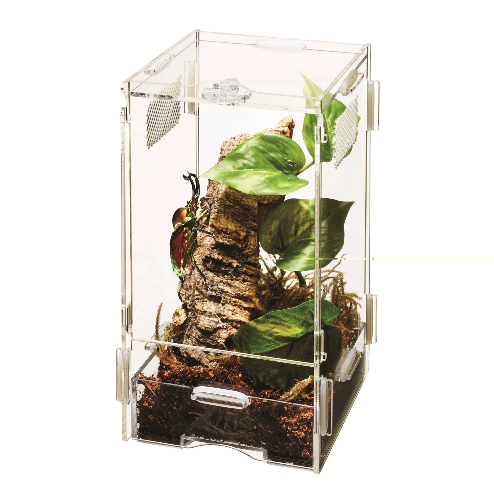 Zilla Micro Habitat Acrylic Terrarium Arboreal with Locking Latch Enclosures for Insects - Image 2