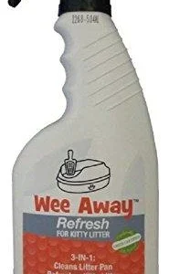 Wee Away Refresh Kitty Litter Rejuvenator Cat Deodorizer - 16 oz Bottle
