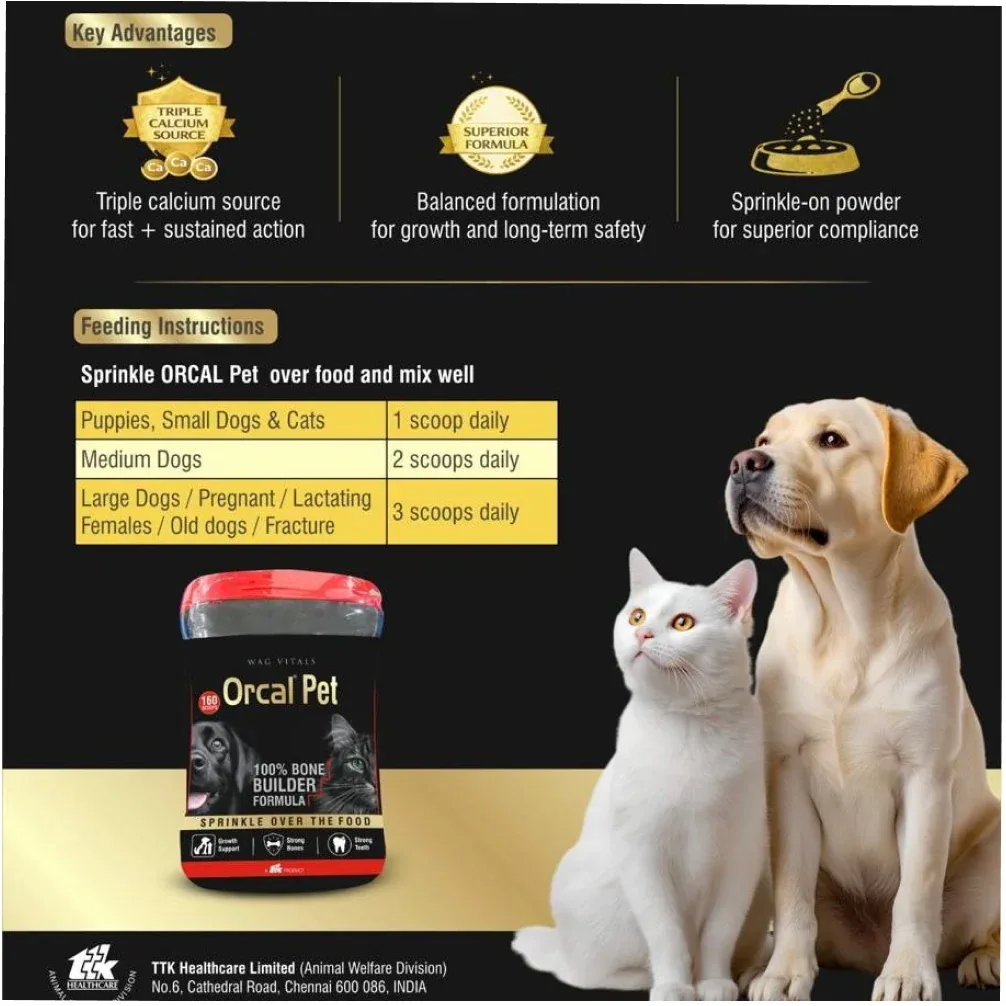 Ttk Orcal Pet Bone Builder for Dogs and Cats - Image 2