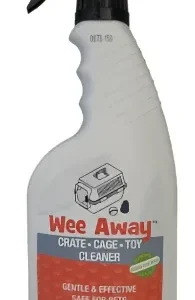 Wee Away Crate Cage Toy Cleaner Cat and Dog Stain and Odor Remover - 16 oz Bottle