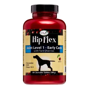 Naturvet Hip Flex Tablets Level 1 (Early Onset) Dog Supplements - 60 ct Bottle