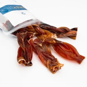 Platinum Pet Dog Treats - 4 in Braided Bully Sticks - 8 oz