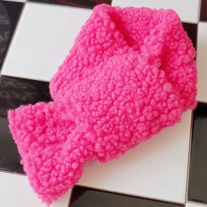 Wooflink Vivid Winter Scarf in Pink