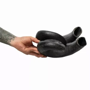 WATER BUFFALO HORN Natural, Long-Lasting, Grain-Free, Gluten-Free, Dog Dental Chews, 15 oz each, Case of 2