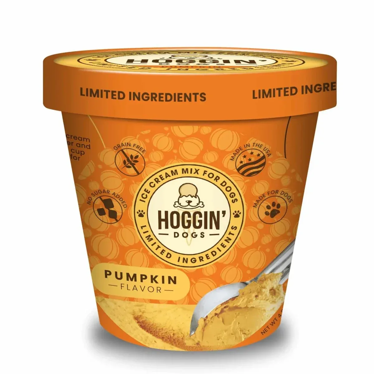 Puppy Cake Hoggin' Dogs Ice Cream Mix Pumpkin 4.65 oz - Image 2