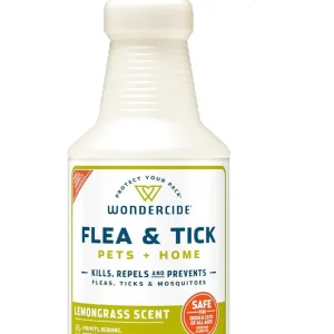 Wondercide Mosquito Flea and Tick Spray for Pets and Home - Lemongrass - 32 oz Bottle