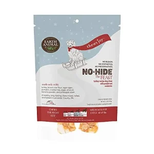 Earth Animal Dog Chews NO HIDE Feast - 7 Inches - 2 Pack