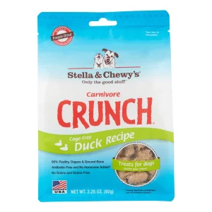 Stella & Chewy's Carnivore Crunchy Duck Freeze Dried Dog Treats - 3.25 Oz