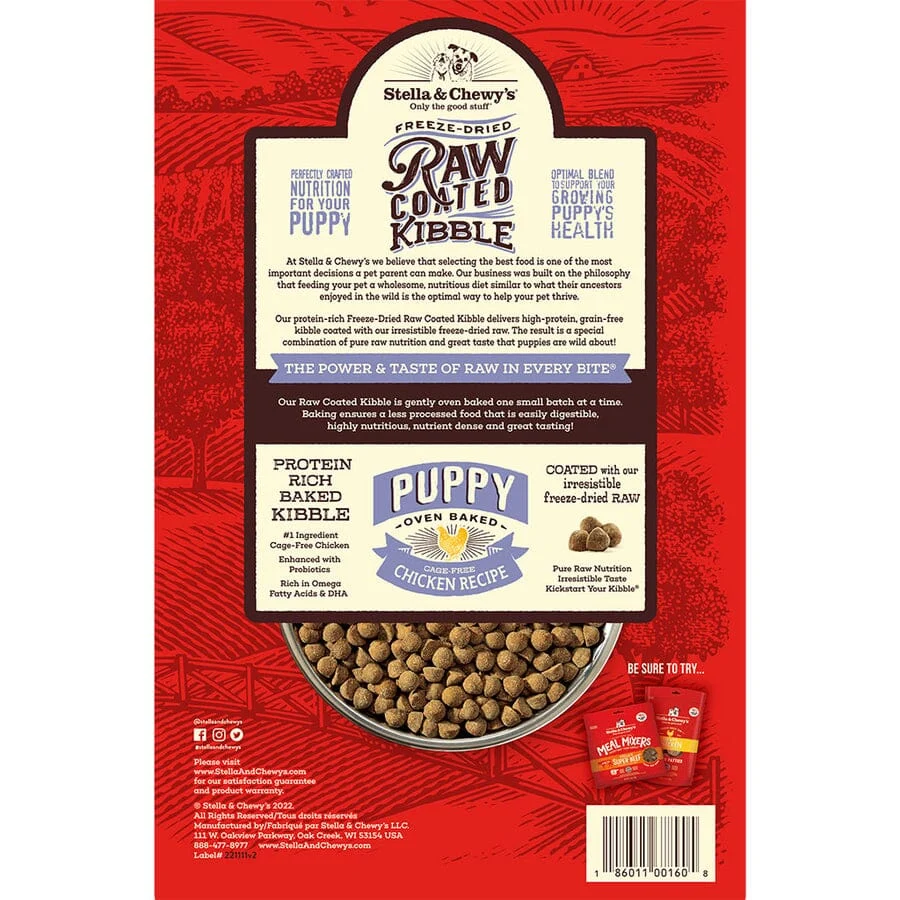 Stella & Chewy's Raw Coated Puppy Chicken Dry Dog Food - 10 lbs - Image 2