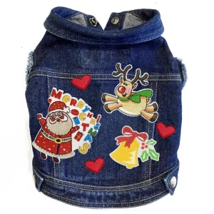 Christmas Denim Jacket- Bells