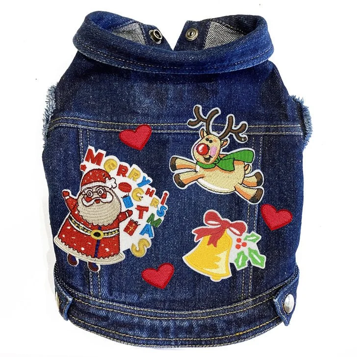Christmas Denim Jacket- Bells