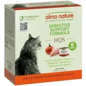 Almo Nature HQS Supportive Formula Digestive Support/Care Chicken Recipe with Pumpkin in Gravy Wet Cat Food