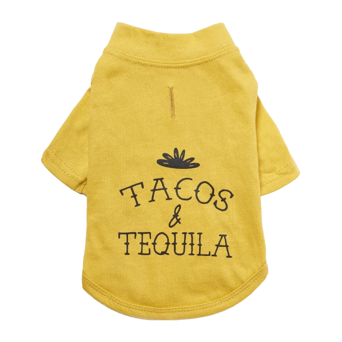 Louis Barx Essential Dog T-Shirt - Tacos & Tequila, Mustard - Image 2