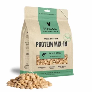 Vital Essentials Freeze-Dried Raw Salmon Protein Mix-in Meal Topper for Dogs