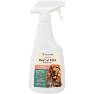 Naturvet Herbal Cat and Dog Flea and Tick Spray - 16 oz Bottle