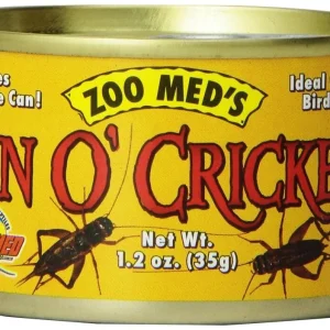 Zoo Med Laboratories Can O’ Crickets for Most Lizards, Turtles, Fish, Birds & Small Animals Food - 1.2 Oz