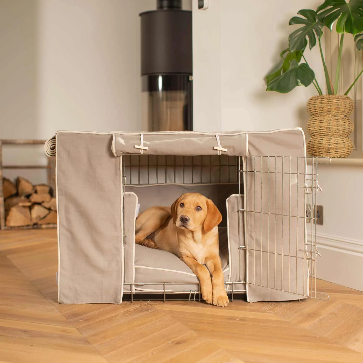Dog Crate Set in Savanna Stone by Lords & Labradors - Image 2