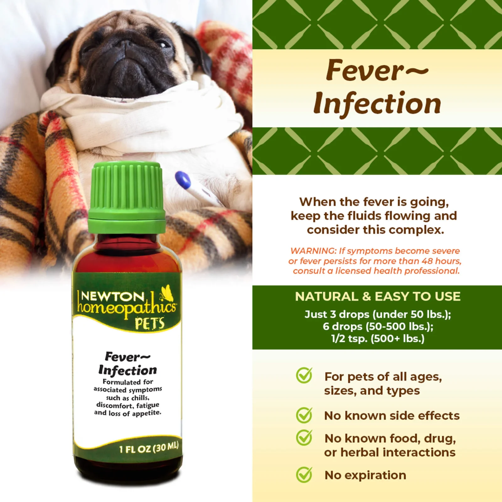 Newton Homeopathics Fever & Infection - Image 2