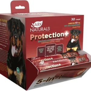 Ark Natural's Protection+ Brushless Toothpaste Singles Medium Cat and Dog Dental Care - 45 ct Counter Display