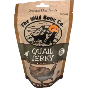 The Wild Bone Co. Quail Dog Jerky Treats - 2 oz Bag