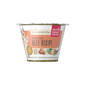 Honest Kitchen Grain-Free Beef Dehydrated Dog Food - 1.75 Oz Cup - Case of 12