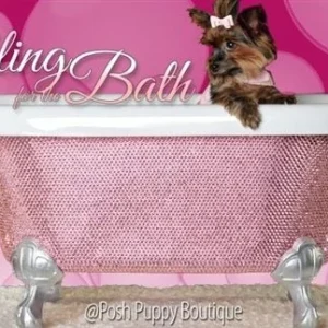 Diamond Crystal Dog Bathtub - Many Colors