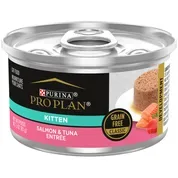 Purina Pro Plan Kitten Salmon & Tuna Entree Grain Free Classic Wet Cat Food