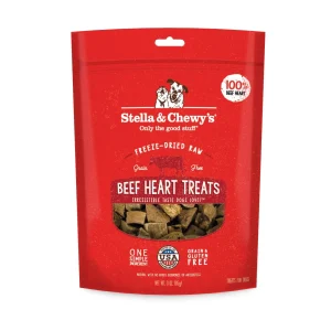 Stella & Chewy's Beef Hearts Freeze Dried Dog Treats - 3 Oz