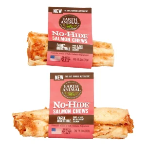 Earth Animal Dog Chews NO HIDE Salmon Display - 27 Piece
