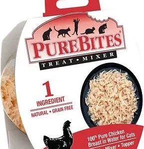 Purebites Chicken Breast in Water - Clipstrip - 1.76 oz Trays Cat Toppers and Mixers - Case of 12