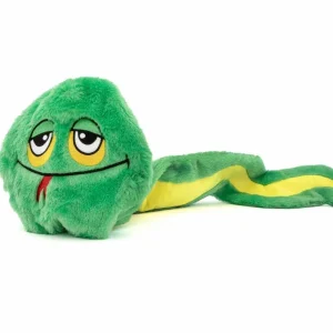 GURU Pet Company Hide-A-Tail Green Snake Interactive Plush Dog Puzzle Dog Toy