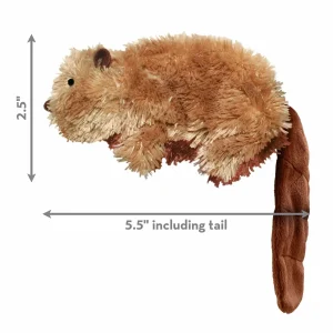 KONG Dr. Noyz Beaver Plush Dog Toy Small