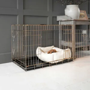 Dog Crate with Cosy & Calming Puppy Crate Bed in Savanna Bone by Lords & Labradors