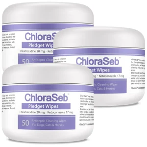 3-PACK ChloraSeb Pledget Wipes (150 count)