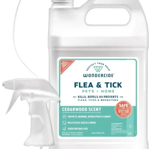 Wondercide Mosquito Flea and Tick Spray for Pets and Home - Cedarwood - 128 oz Bottle