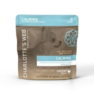 Charlotte's Webb Dog Hemp Calm Chew 6PC DSP - Case of 6
