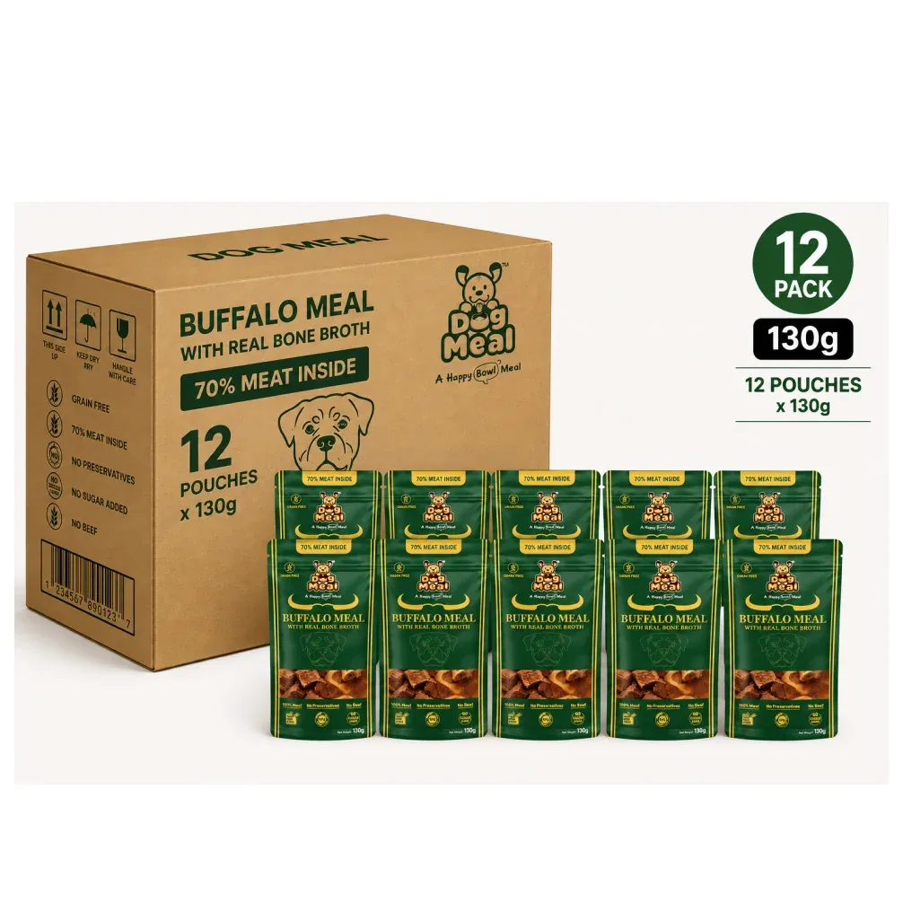Dog Meal Buffalo Meal with Real Bone Broth Dog Wet Food - Image 2