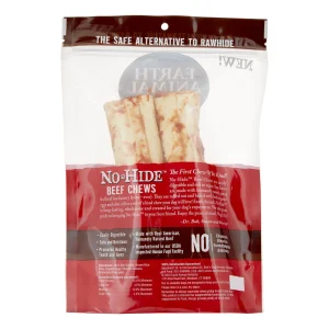 Earth Animal Dog Chews NO HIDE Beef - 7 Inches - 2 Pack