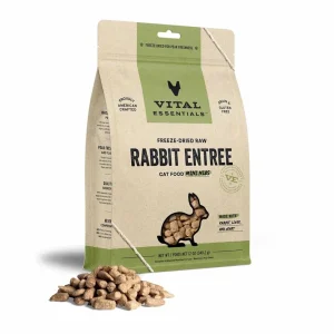 Vital Essentials Freeze-Dried Raw Rabbit Entree Cat Food Mini Nibs