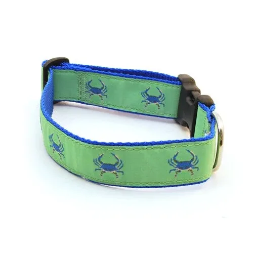 Crab -- Blue on Green