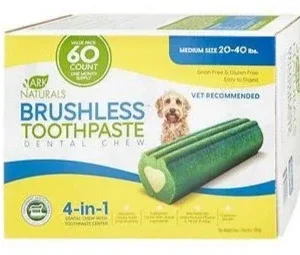 Ark Natural's Value Pack Brushless Toothpaste Medium Cat and Dog Dental Care - 60 ct