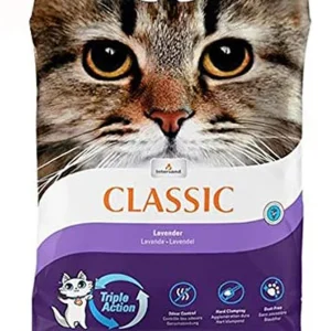 Intersand Classic Premium Clumping Classic #20 Lavender Cat Litter - 30 lb Bag (15kg)